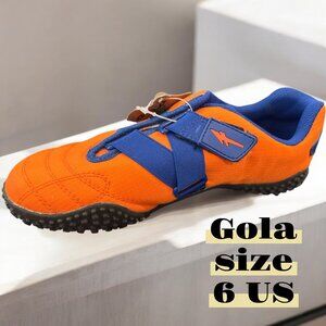 New Gola Size 6 U.S. Neon Orange with Blue Trim.